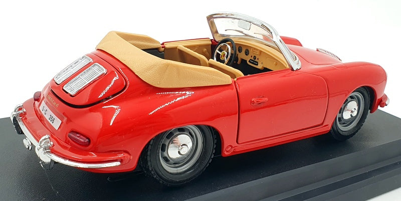 Burago 1/24 Scale Diecast 140005 - Porsche 356B Cabriolet - Red