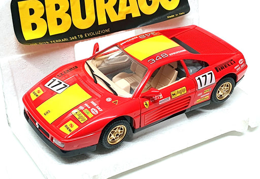 Burago 1/24 Scale Diecast 0129 - Ferrari 348 TB Evo #177 - Red