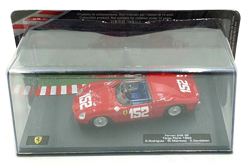 Altaya 1/43 Scale 28424K - Ferrari 246 SP #152 Targa Florio 1962 - Red