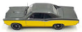 Acme 1/18 Scale Diecast A1801219 - 1966 Pontiac GTO Restomod - Black/Yellow