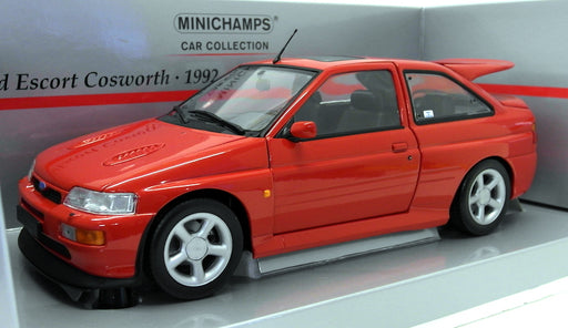 Minichamps 1/18 Scale Diecast 150 089021 Ford Escort Cosworth 1992 Red