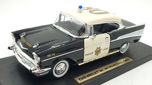 Road Signature 1/18 Scale 92107 - Chevrolet 1957 Bel Air Police Chief