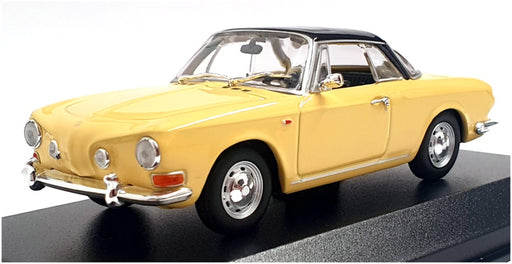Maxichamps 1/43 Scale 940 050220 - 1966 VW Karmann Ghia 1600 - Yellow/Black