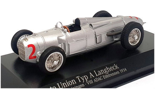 Minichamps 1/43 Scale 410 342002 - Auto Union Type A Langheck #2 ADAC 1934