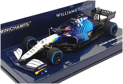 Minichamps 1/43 417 211363 F1 Williams Mercedes FW43B 2nd Belgian GP 2021 Russel