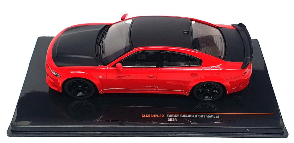 Ixo 1/43 Scale CLC534N.22 - 2021 Dodge Charger SRT Hellcat - Red/Black