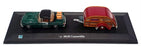 Cararama 1/43 Scale 00148 - MGB Convertible & Caravan - Green/Maroon