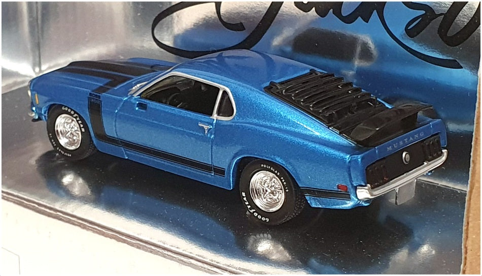 Matchbox 1/43 Scale 91634 - 1970 Ford Mustang Boss 302 - Met Blue/Black