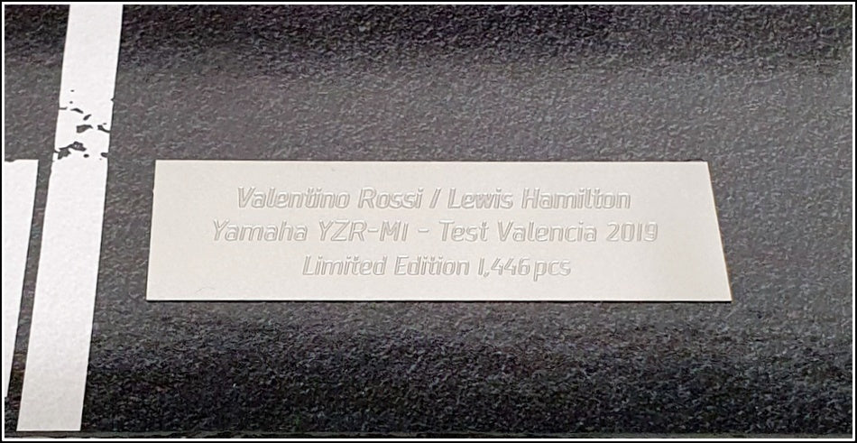 Minichamps 1/12 Scale 122 194446 - Yamaha YZR-M1 Rossi & Hamilton Test 2019