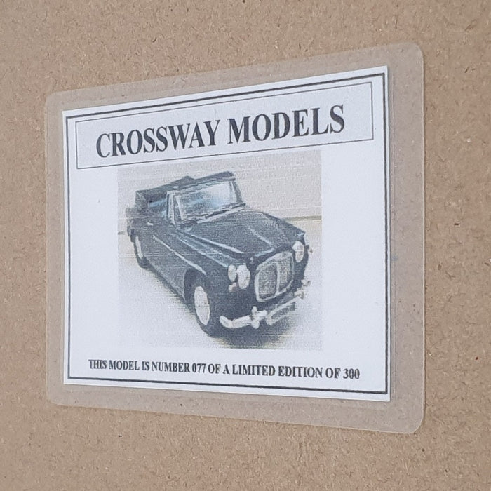 Crossway Models 1/43 Scale CM19 - Rover P5 Panelcraft Drophead - Dk Blue