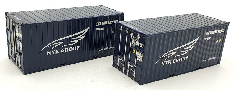 WSI Models 1/50 Scale Diecast 04-1124 - NYK Logistics 2x20ft Containers
