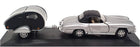 Cararama 1/43 Scale 001470 - Mercedes Benz 190SL S/Top & Caravan - Silver/Black