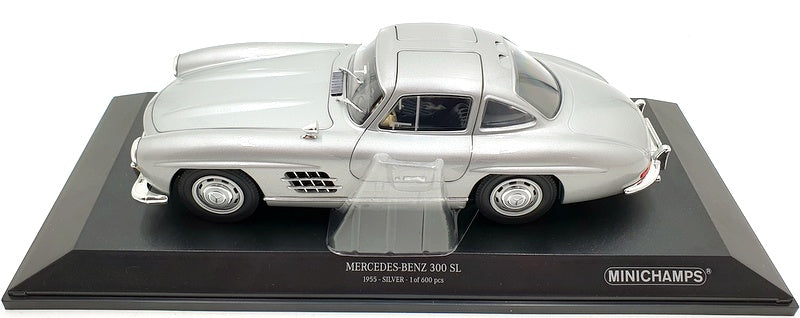 Minichamps 1/18 Scale 110 037210 - Mercedes-Benz 300 SL W198 1955 - Silver
