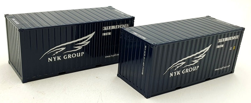 WSI Models 1/50 Scale Diecast 04-1124 - NYK Logistics 2x20ft Containers