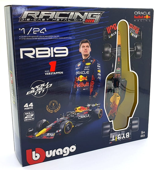 Burago 1/24 Scale Metal Kit 18-28501 Oracle Red Bull Racing RB19 #1 - Verstappen