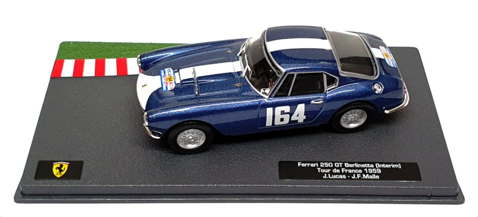Altaya 1/43 Scale 30424F Ferrari 250 GT Berlinetta #164 Tour De France 1959 Blue