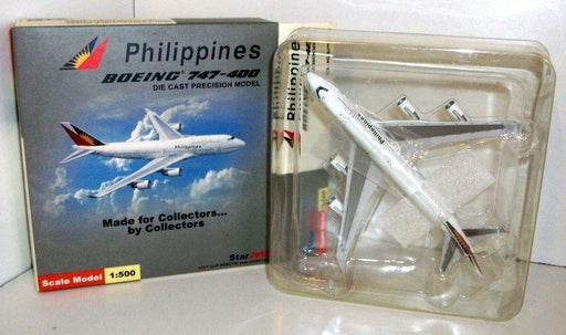 Schuco 1/500 Scale SJPAL008 Boeing 747-400 Philippines N751PR