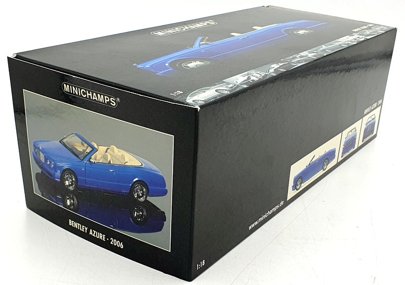Minichamps 1/18 Scale Diecast 100 139501 - Bentley Azure 2006 - Blue Metallic
