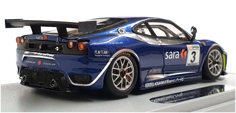 BBR Gasoline 1/43 Scale GAS10082B - Ferrari F430 GT #3 Open GT 2007 - Met Blue