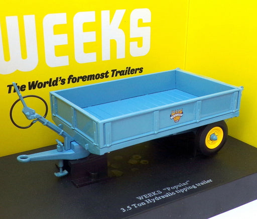 Universal Hobbies 1/32 Scale UH6215 Weeks 3.5 Ton Hydraulic Tipping Trailer Blue
