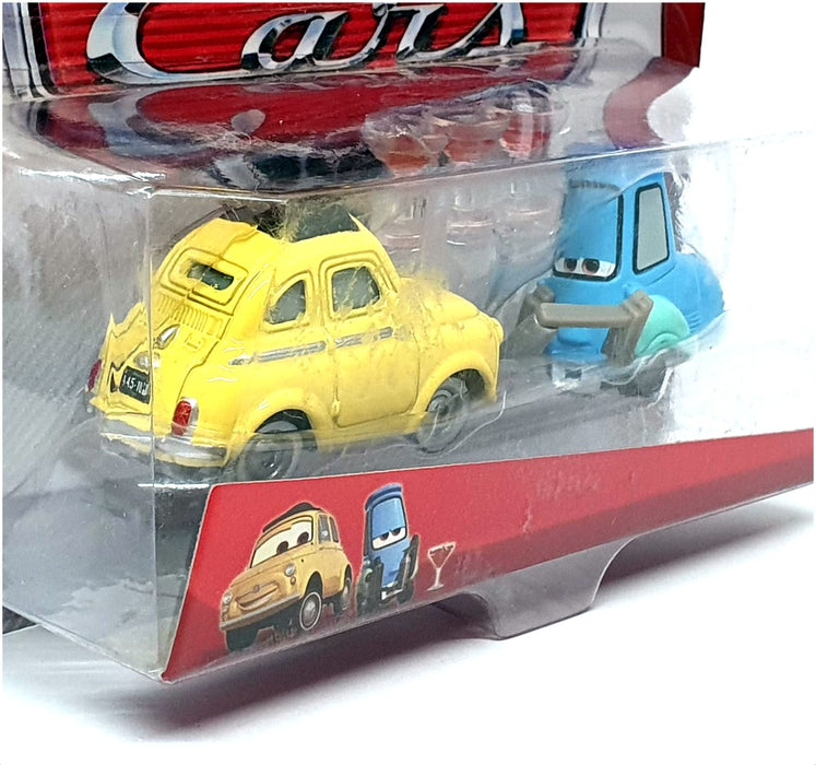 Mattel Disney Pixar Cars BCJ61 - Luigi & Guido With Shaker & Glasses Yellow/Blue