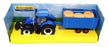 Burago 1/32 Scale 18-44067 - New Holland Tractor & Hay Trailer - Blue