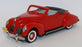 Durham Classics 1/43 Scale White Metal - 1938 Lincoln Zephyr Top Down - Red