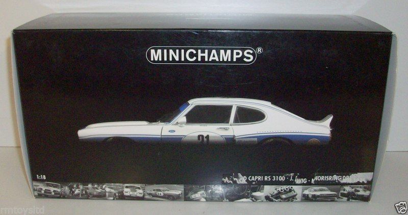 MINICHAMPS 1/18 - 180 758031 FORD CAPRI RS3100 WINNER NORISRING 1975 - J. MASS