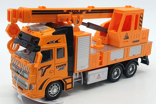 Kandy Toys 20cm Long TY4201 - Crane Truck Pull Back And Go - Orange