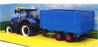 Burago 1/32 Scale 18-44067 - New Holland Tractor & Hay Trailer - Blue