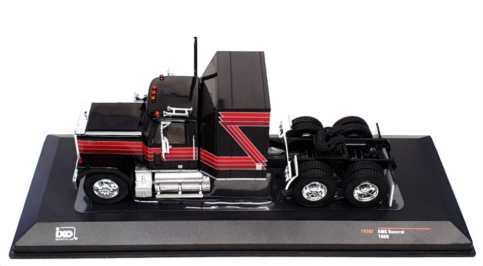 Ixo Models 1/43 Scale Diecast TR102 - 1980 GMC General Truck - Black/Red