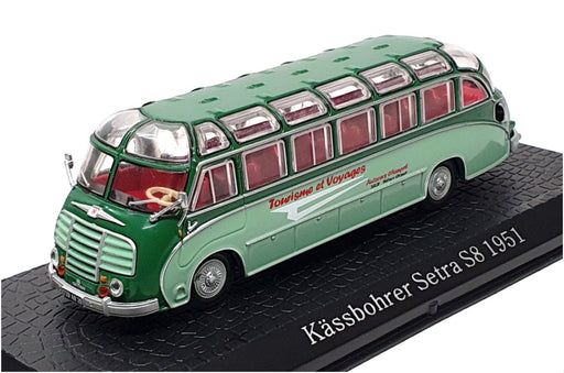 Atlas Editions 1/72 Scale 7 163 134 - 1951 Kassbohrer Setra S8 Autobus - Green
