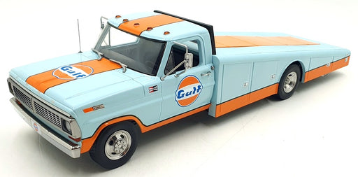 Acme 1/18 Scale A1801413 - 1970 Ford F-350 Ramp Truck - Gulf Racing Team