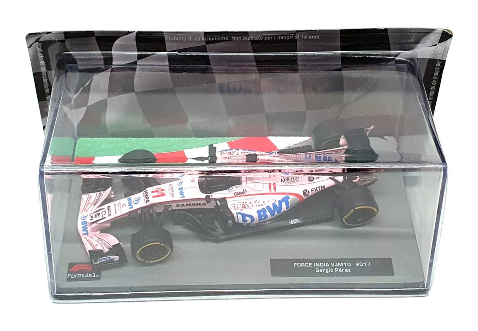 Altaya 1/43 Scale AT301122D - F1 2017 Force India VJM10 S. Perez - Pink
