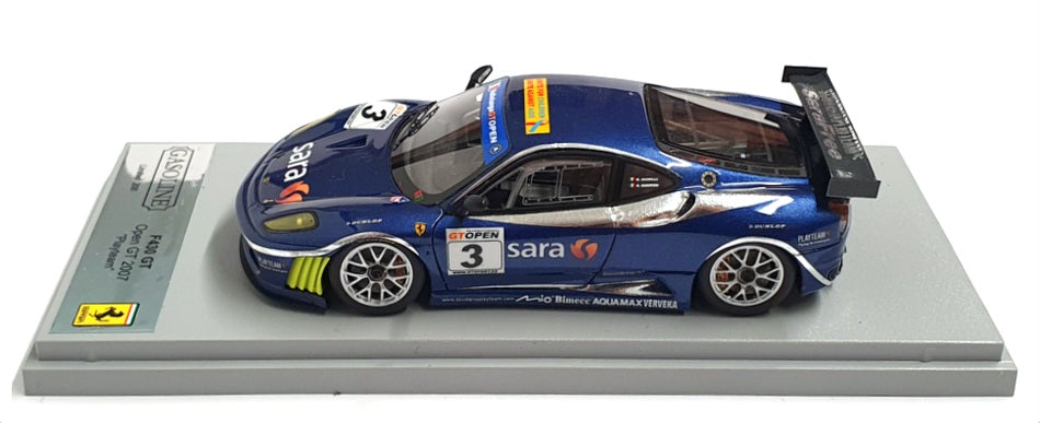 BBR Gasoline 1/43 Scale GAS10082B - Ferrari F430 GT #3 Open GT 2007 - Met Blue