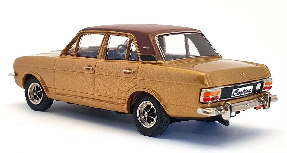 Pathfinder GTA Models 1/43 Scale GTA01G - Ford Cortina Mk2 1600E Gold/Vinyl Roof