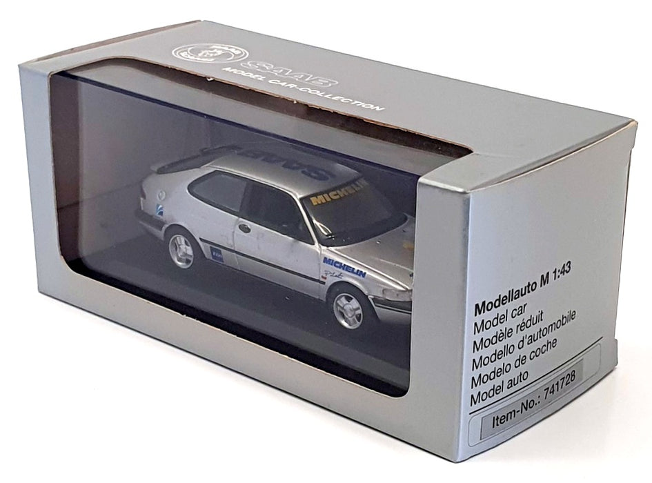 Minichamps 1/43 Scale Model Car 741728 - Saab Race Car - #1 Silver