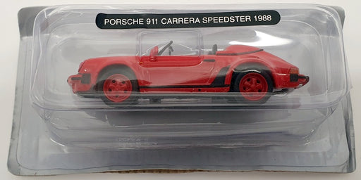 Deagostini 1/43 Scale COD 024 - 1988 Porsche 911 Carrera Speedster - Red