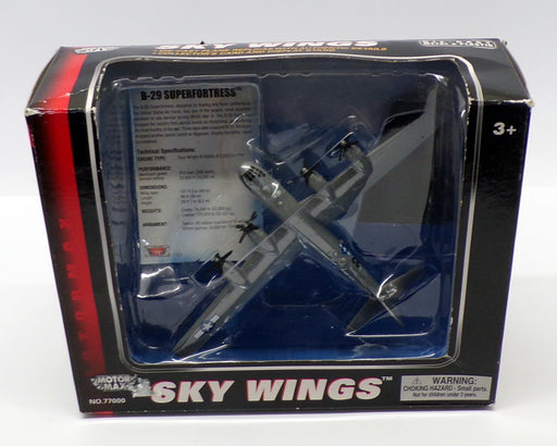 Motormax Skywings 1/100 Scale 77043 - B-29 Superfortress With Display Stand
