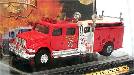 Road Champs 13cm Long 42016 - Pumper Fire Engine New Orleans - Red
