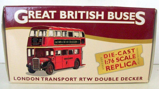 ATLAS 1/76 - 4 655 101 LONDON TRANSPORT RTW DOUBLE DECKER