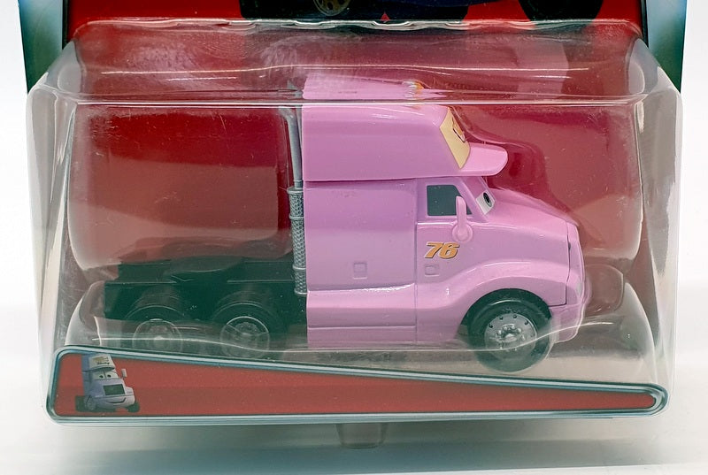 Mattel Disney Pixar Cars 11cm Long Y0539 - Vinyl Toupee Cab - Pink