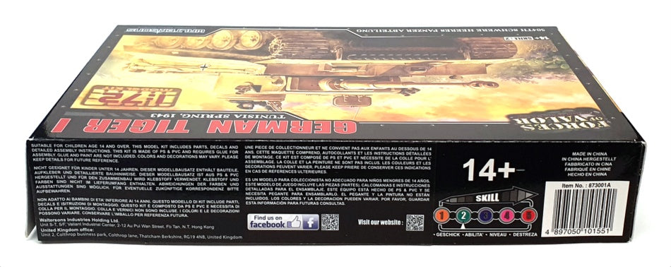 Forces Of Valour 1/72 Scale Kit 873001A - German Tiger I Tank Tunisia 1943