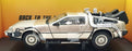 Sun Star 1/18 Scale Model Car 2711 - Deloren Back To The Future - Silver