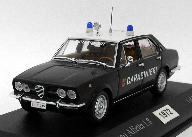 Minichamps 1/43 Scale 400 120290 - 1972 Alfa Romeo Aletta 1.8 - Carabinieri