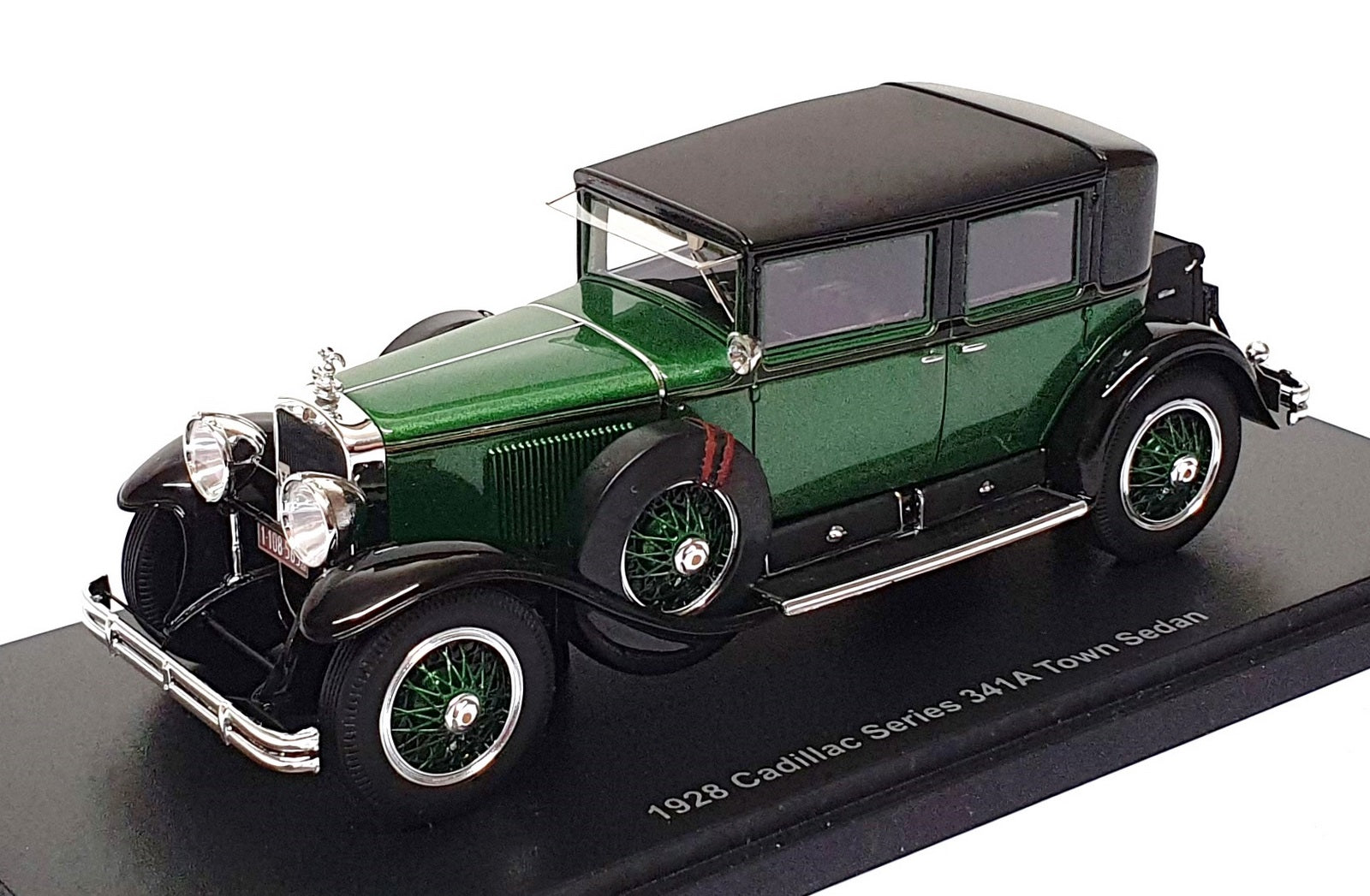 Esval 1/43 Scale EMUS43077A - 1928 Cadillac Series 341A Al Capone - Green/Black