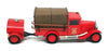 Solido 1/43 Scale FV999H - 1930 Citroen C4F Fire Truck & Trailer - Red