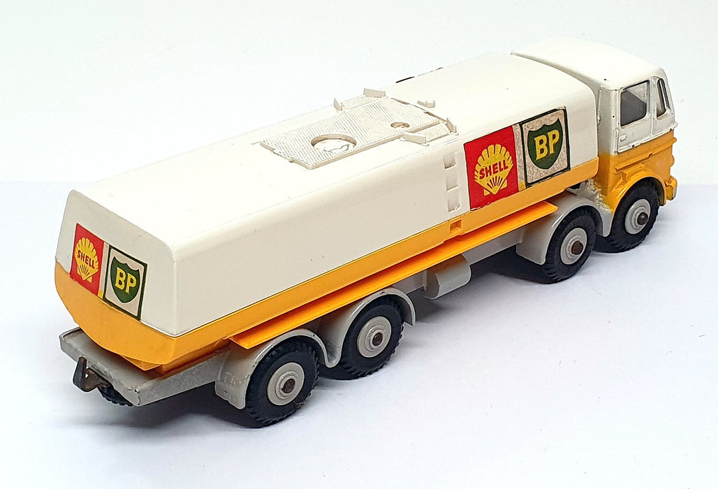 Dinky Supertoys Original - 944 Leyland Shell BP Fuel Tanker Truck - White/Yellow