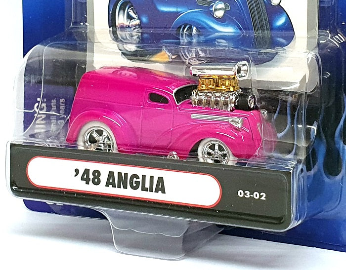 Muscle Machines 1/64 Scale 71161 03-02 - 1948 Ford Anglia Van - Magenta