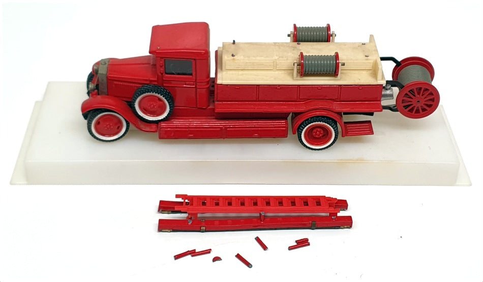 OMO Russian Made 1/43 Scale #3 - 1937 3HC Fire Engine Truck - Red
